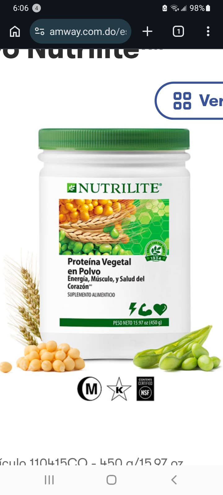 Proteina Vegetale en Polvo